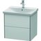 Duravit Waschtischunterbau XSQUARE 565x610x473mm weiß seidenmatt