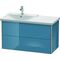 Duravit Waschtischunterbau XSQUARE Be li 565x1010x473mm Sto blue hochglanz