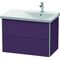 Duravit Waschtischunterbau XSQUARE Be re 565x810x473mm aubergine seidenmatt