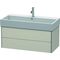 Duravit Waschtischunterbau XSQUARE 397x984x460mm taupe matt
