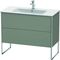 Duravit Waschtischunterbau XSQUARE 832x1010x478mm steingrau seidenmatt