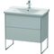 Duravit Waschtischunterbau XSQUARE 805x810x473mm nordic weiß seidenmatt