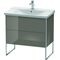 Duravit Waschtischunterbau XSQUARE 805x810x473mm flannel grey hochglanz
