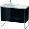 Duravit Waschtischunterbau XSQUARE Be li 805x1010x473mm schwarz hochglanz