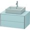 Duravit Waschtischunterbau XSQUARE 400x800x548mm lichtblau seidenmatt