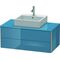 Duravit Waschtischunterbau XSQUARE 400x1000x548mm stone blue hochglanz