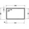 Duravit Rechteck-Duschwanne STARCK SLIML 1300x800x55mm weiß
