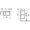 Laufen Waschtischunterbau LAUFEN PRO A 480x580x275mm Seitenablage links graphit
