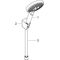 HG Brauseset RAINDANCE SELECT S 120 porter Set 1250mm chrom
