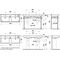 Laufen Doppelwaschtisch LAUFEN PRO S 1200x460mm m ÜL 3 HL-Ausf. weiß LCC