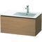Duravit Waschtischunterbau L-CUBE 820x481x400mm europäische eiche