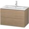 Duravit Waschtischunterbau L-CUBE 820x481x550mm europäische eiche