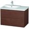 Duravit Waschtischunterbau L-CUBE 820x481x555mm amerikanisch nussbaum
