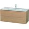 Duravit Waschtischunterbau L-CUBE 1220x481x550mm europäische eiche