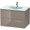 Duravit Waschtischunterbau L-CUBE 534x820x550mm cappuccino hochglanz