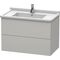 Duravit Waschtischunterbau L-CUBE 469x820x558mm graphit matt