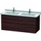 Duravit Waschtischunterbau L-CUBE 469x1220x558mm kastanie dunkel