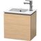 Duravit Waschtischunterbau L-CUBE 294x420x400mm Ans links eiche gebürstet