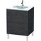 Duravit Waschtischunterbau L-CUBE 514x620x704mm eiche dunkel gebürstet