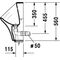 Duravit Elektro-Urinal DURASTYLE 300x340mm Bat Zul v hint o Fliege HG we