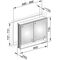 Keuco Spiegelschrank ROYAL LUMOS 900x735x165mm sil-gebz-elo A++
