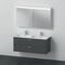Duravit Badmöbel-Set XBASE 130cm m Spiegelschr. BETTER graphit matt