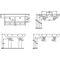 V&B Schrank-Doppelwaschtisch SUBWAY 3.0 1300x470mm o ÜL ohne HL we C+