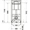 Duravit Wand-WC-Element DURASYSTEM 500x1148mm, Basic, Trockenbau