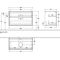 V&B Waschtischunterschrank FINION 1000x603x501mm AP Gl bl ma gls wh lacq.
