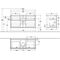V&B Waschtischunterschrank FINION 1200x603x501mm AP Gl bl ma gls wh lacq.