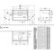 V&B Waschtischunterschrank COLLARO 800x548x500mm WT mttg Glossy White