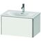 Duravit Waschtischunterbau XSQUARE 397x710x478mm, 1 Auszug weiß seidenmatt