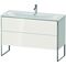 Duravit Waschtischunterbau XSQUARE 840x1210x478mm, 2 Auszüge weiß hochglanz