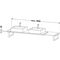 Duravit Konsole BRIOSO 30mm Stärke 2 Ausschnitte weiß hochglanz