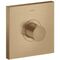 Thermostat SQUARE AXOR SHOWERSOLUTIONS Highflow, Unterputz brushed bronze
