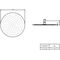 V&B Regenbrause UNIVERSAL SHOWERS Deckenm rd 300x300x51mm 19,5 l/min chr
