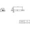 V&B Regenbrausearm UNIVERSAL SHOWERS 58x212x58mm, Deckenmontage, rund chrom