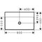 HG Waschtisch Xelu Q o Hahnloch ohne Überlauf 800x480mm weiß