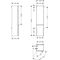HG Hochschrank Xelu Q 1650x400x350mm diamantengr ma Gri chrom