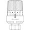 OV Thermostat Uni LK 7-28 GradC, mit Flüssig-Fühler weiß