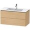 Duravit Waschtischunterbau L-CUBE 1020x481mm 2 Schubk we hgl La ES Ah Mi.