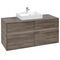 V&B Waschtischunterschrank COLLARO 120x54,8x50cm WT mttg m LED-B. Stone Oak