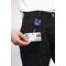 Ausweishalter m.Federhaken Band-L.800mm blau DURABLE - VPE: 5