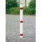Sperrpfosten STA rot-weiß D.76mm z.Bet.m.Spitzkappe URBANUS