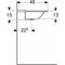 Geberit Möbelwaschtisch XENO² 1600x480mm o ÜL ohne Hahnloch weiß-alpin