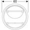 Geberit Lichtspiegel OPTION ROUND Beleuchtung direkt und indirekt d= 600mm