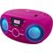 Tragbares CD/Radio mit USB pink