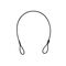 Stahlseil 900x6mm,schwarz ohne Verbinder