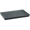 Regalwanne L980xB600xH85mmPE schwarz m.Gitterrost 30l CEMO