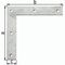 Eckwinkel L.200x200mm B.30mm STA sendzimirverzinkt GAH, 1 Stück